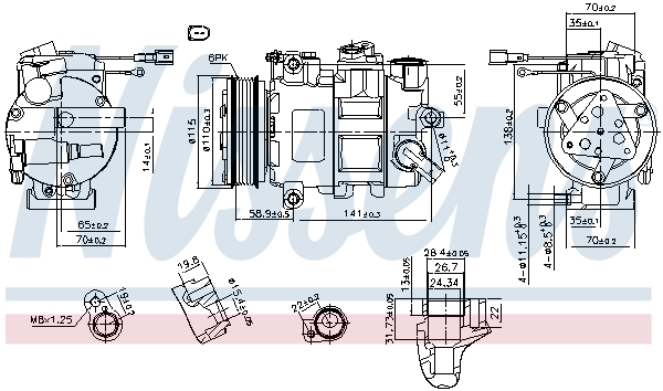 NISSENS NIS890620 kompresszor, klíma