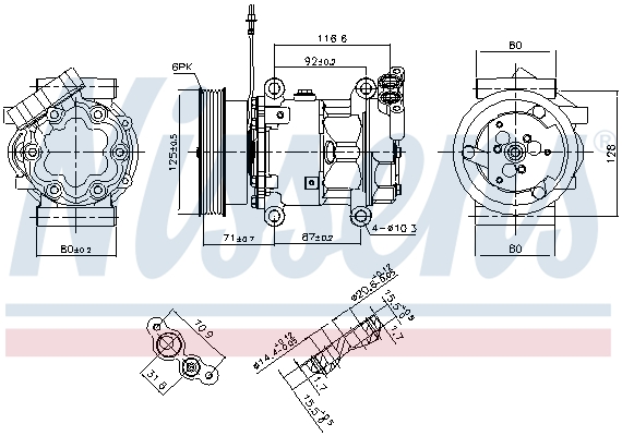 NISSENS NIS89064 kompresszor, klíma