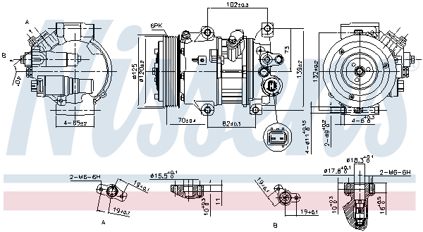 NISSENS NIS890650 kompresszor, klíma