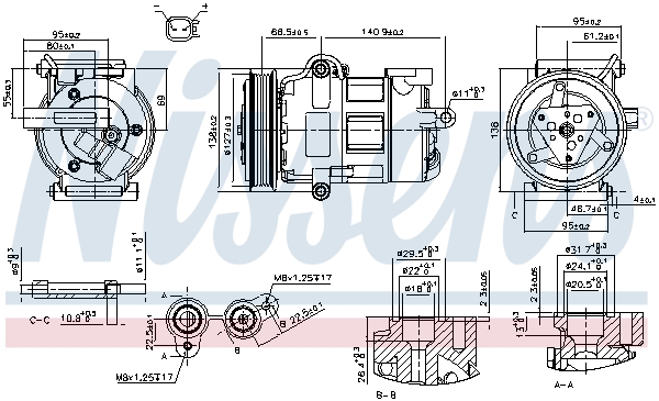 NISSENS NIS890698 kompresszor, klíma