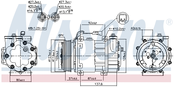 NISSENS NIS890699 kompresszor, klíma