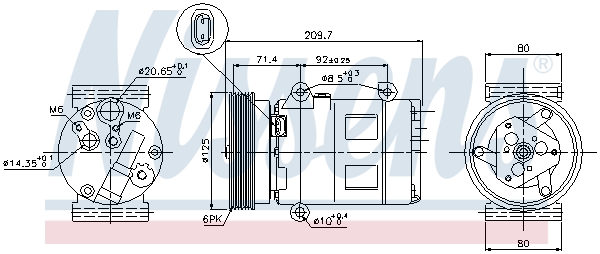 NISSENS NIS89072 kompresszor, klíma