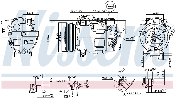 NISSENS NIS890739 kompresszor, klíma