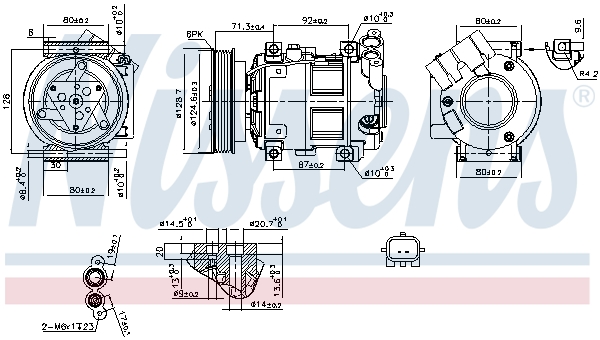 NISSENS NIS890742 kompresszor, klíma