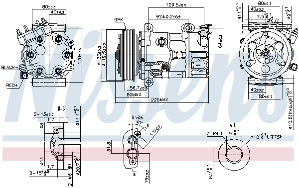 NISSENS 890743 Kompresszor CITROEN C4    04-