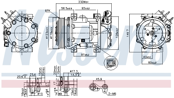 NISSENS NIS89076 kompresszor, klíma