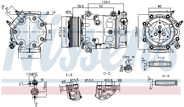 NISSENS 396002 890780 - Klímakompresszor