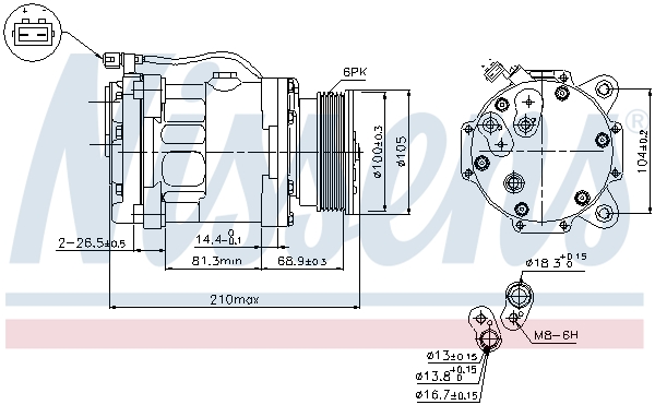 NISSENS NIS89088 kompresszor, klíma