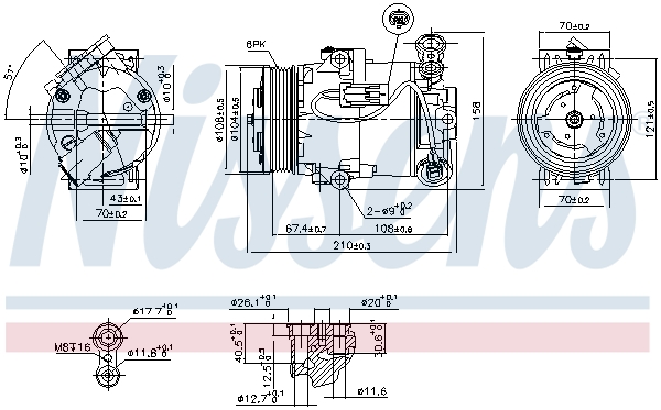 NISSENS NIS89096 kompresszor, klíma