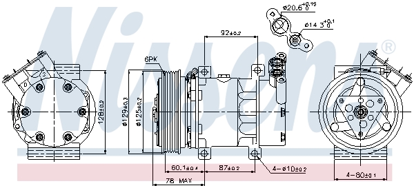 NISSENS NIS89109 kompresszor, klíma