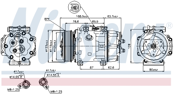 NISSENS NIS89143 kompresszor, klíma