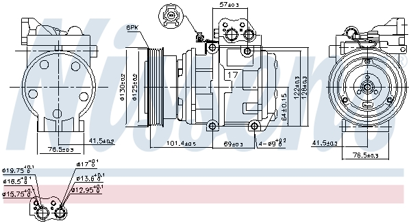 NISSENS NIS89153 kompresszor, klíma