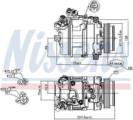 NISSENS NIS89199 kompresszor, klíma