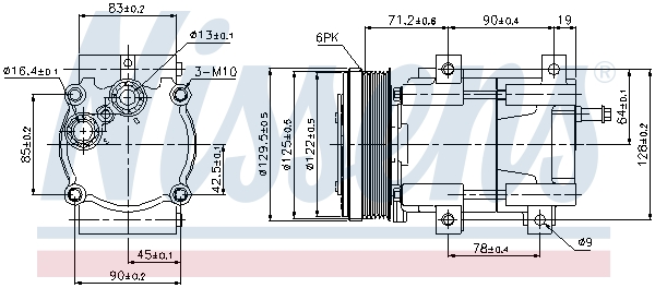 NISSENS NIS89205 kompresszor, klíma