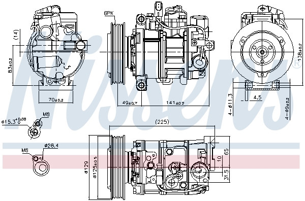 NISSENS NIS89209 kompresszor, klíma