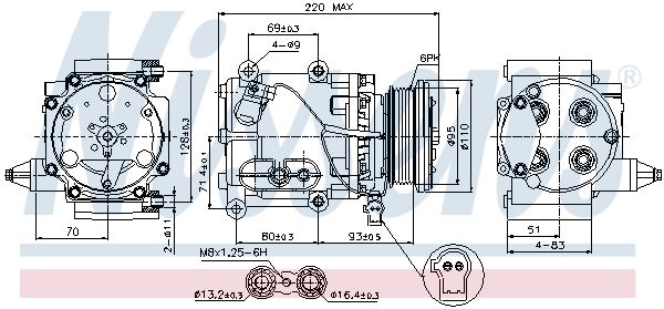 NISSENS NIS89228 kompresszor, klíma