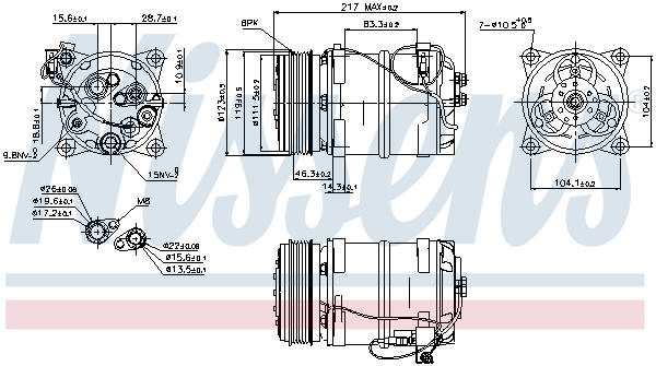 NISSENS NIS89249 kompresszor, klíma