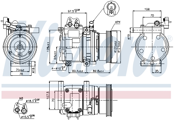 NISSENS NIS89290 kompresszor, klíma