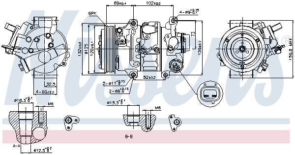 NISSENS NIS89314 kompresszor, klíma