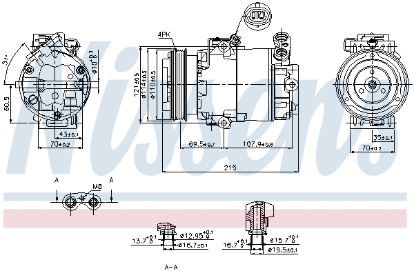 NISSENS NIS89333 kompresszor, klíma