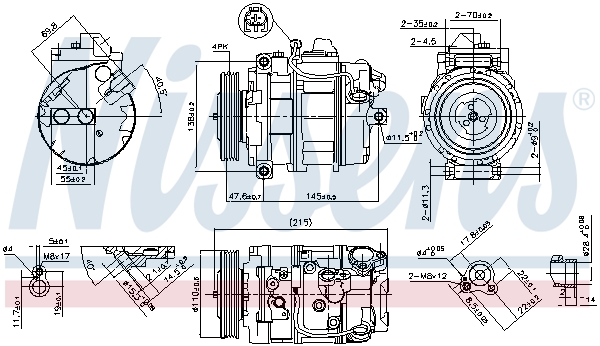 NISSENS NIS89359 kompresszor, klíma