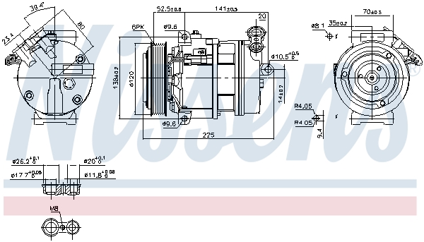 NISSENS NIS89397 kompresszor, klíma