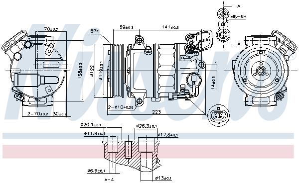 NISSENS NIS89420 kompresszor, klíma