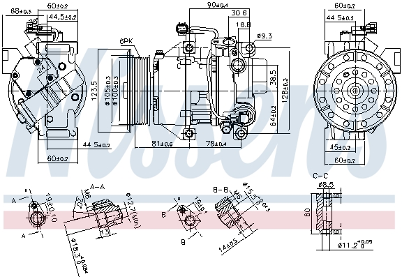 NISSENS NIS89443 kompresszor, klíma