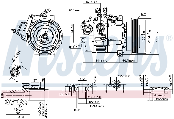 NISSENS NIS89462 kompresszor, klíma