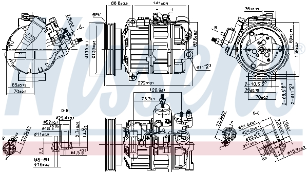 NISSENS NIS89463 kompresszor, klíma