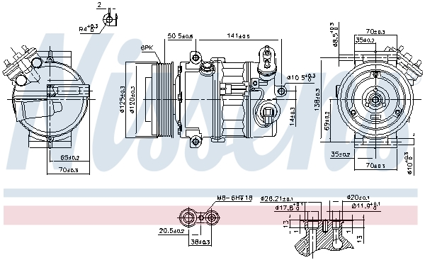 NISSENS NIS89497 kompresszor, klíma