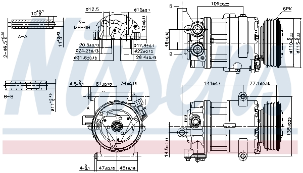 NISSENS NIS89590 kompresszor, klíma