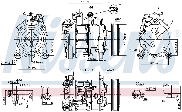 NISSENS NIS89593 kompresszor, klíma