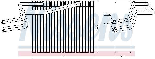 NISSENS NIS92215 párologtató, klímaberendezés