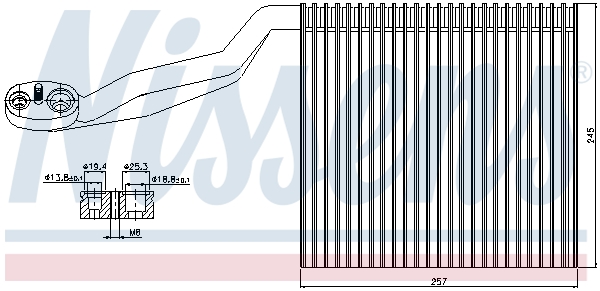 NISSENS NIS92294 párologtató, klímaberendezés