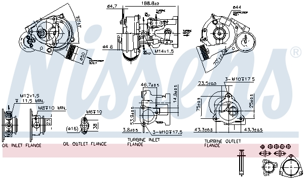 NISSENS 450514 93021 - Turbófeltöltő