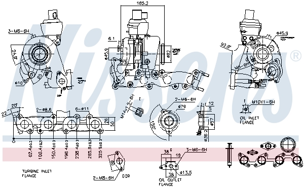 NISSENS 924 173 93079 - Turbófeltöltő