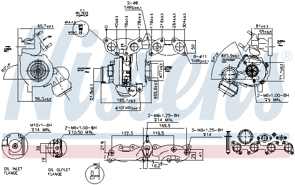 NISSENS 80233 93135 - Turbófeltöltő