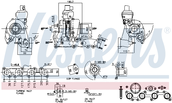 NISSENS NIS93168 Turbófeltöltő