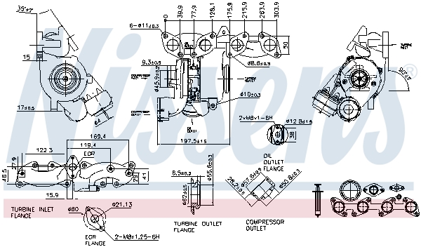 NISSENS 927 365 93253 - Turbófeltöltő