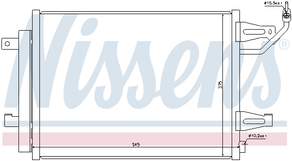 NISSENS N940067 Klímakondenzátor, klímahűtő