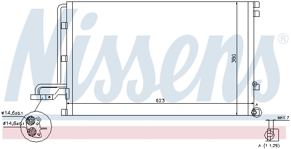 NISSENS NIS940087 kondenzátor, klíma