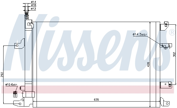 NISSENS NIS940103 kondenzátor, klíma