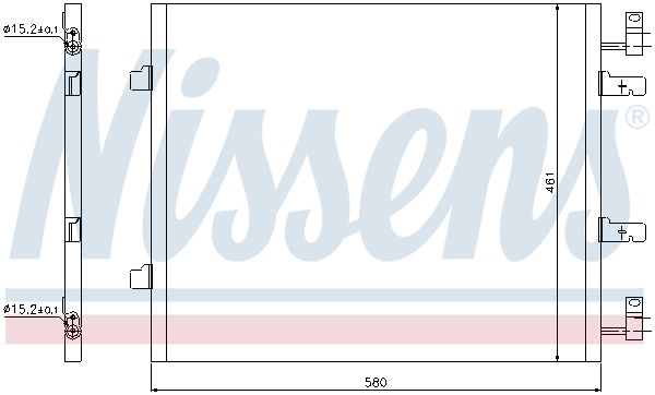 NISSENS NIS940147 kondenzátor, klíma