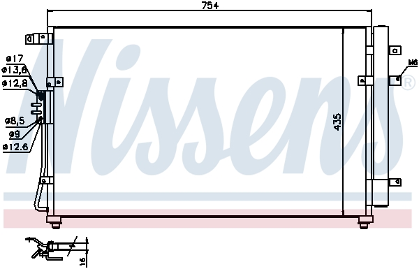 NISSENS NIS940269 kondenzátor, klíma