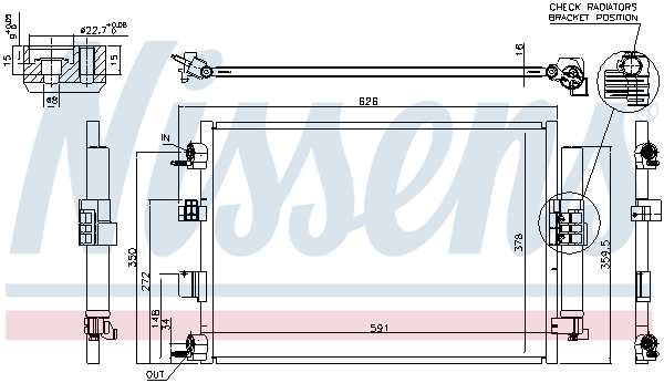 NISSENS NIS940463 kondenzátor, klíma