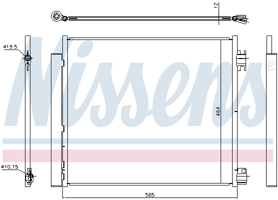 NISSENS NS940546 Klímakondenzátor, klímahűtő