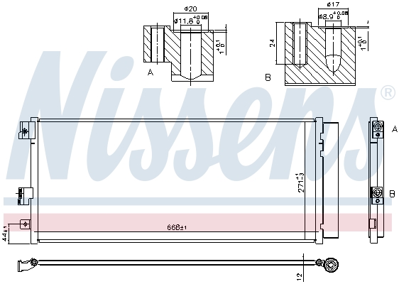 NISSENS NIS940791 kondenzátor, klíma