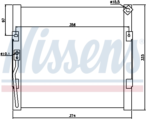 NISSENS NIS94289 kondenzátor, klíma