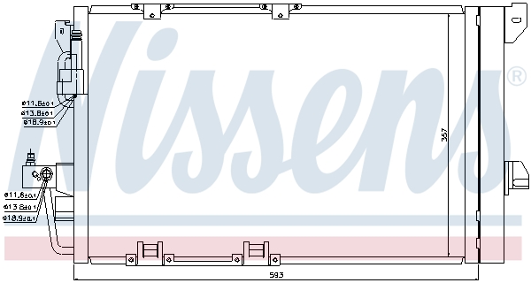 NISSENS NIS94650 kondenzátor, klíma